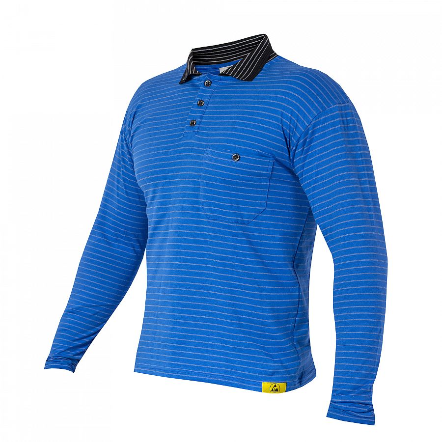 Polokošile PXT Antistatic wear stř.modrá dlouhý rukáv 160 g/m2, vel. XXXXL - Obrázek Polokošile PXT Antistatic wear stř.modrá dlouhý rukáv 160 g/m2, vel. XXXXL - Obrázek